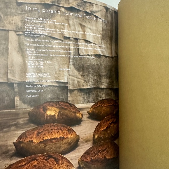 Flour Water Salt Yeast By Ken Forkish Hardcover Cookbook - Picture 5 of 5